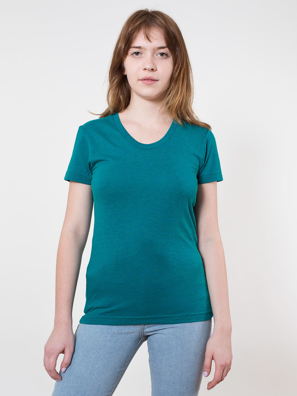 American Apparel Women's Tri-Blend Crew Neck T-shirt